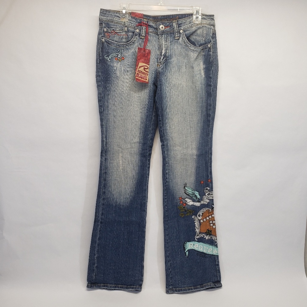 Request Embroidered Jeans Style: 91400, Wash: Iron